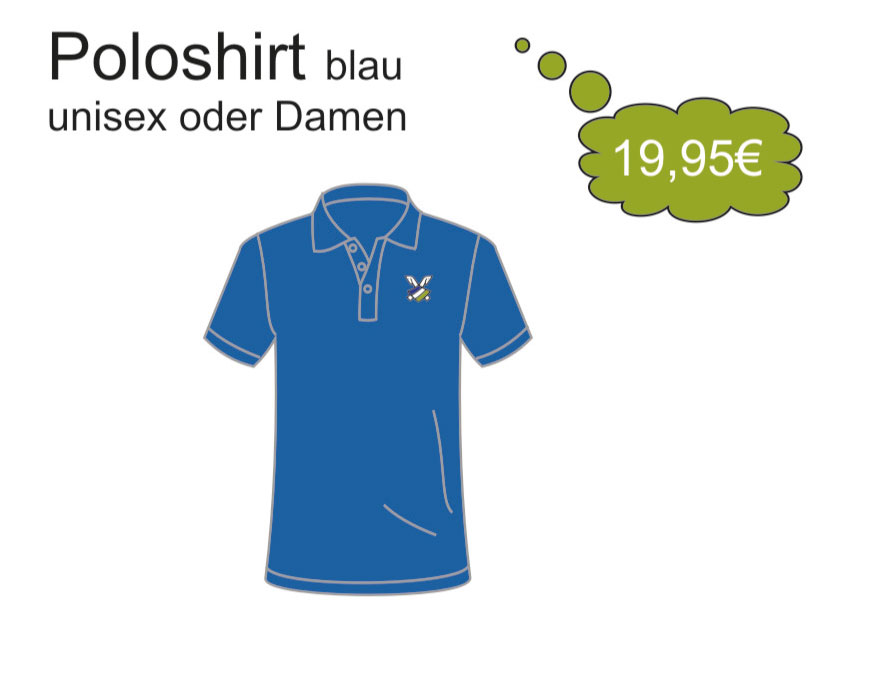 Poloshirt-Blau