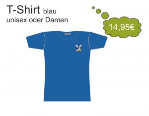 T-Shirt-Blau 